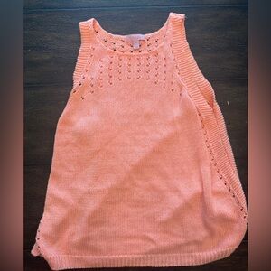 Lilly Pulitzer Coral Sweater Tank Top - Size XL
